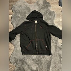 True Religion red stitch hoodie 3xl